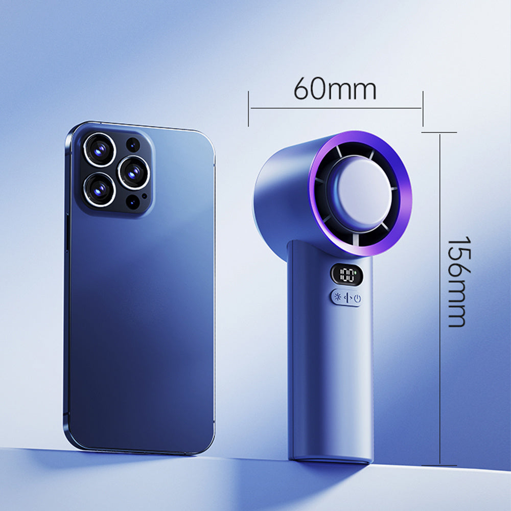 M57 100 Gears Stepless Adjustable Cold Compress Digital Display Handheld Fan M57 100 Gears Stepless Adjustable Cold Compress Digital Display Handheld Fan